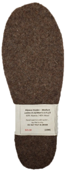Luxuriously Soft Felted Alpaca Insoles - Cloud-Like Comfort for Your Feet!